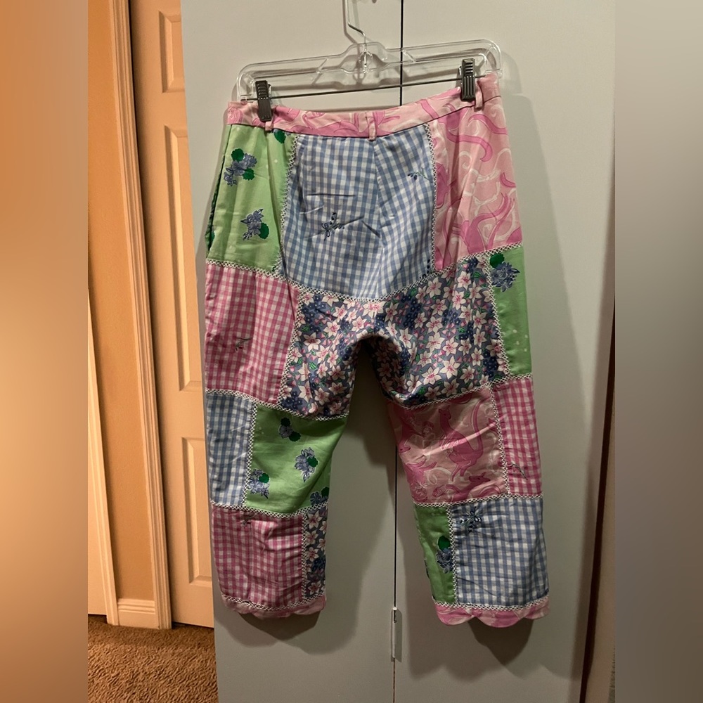 Lilly Pulitzer Crop Patchwork Pants - image 2